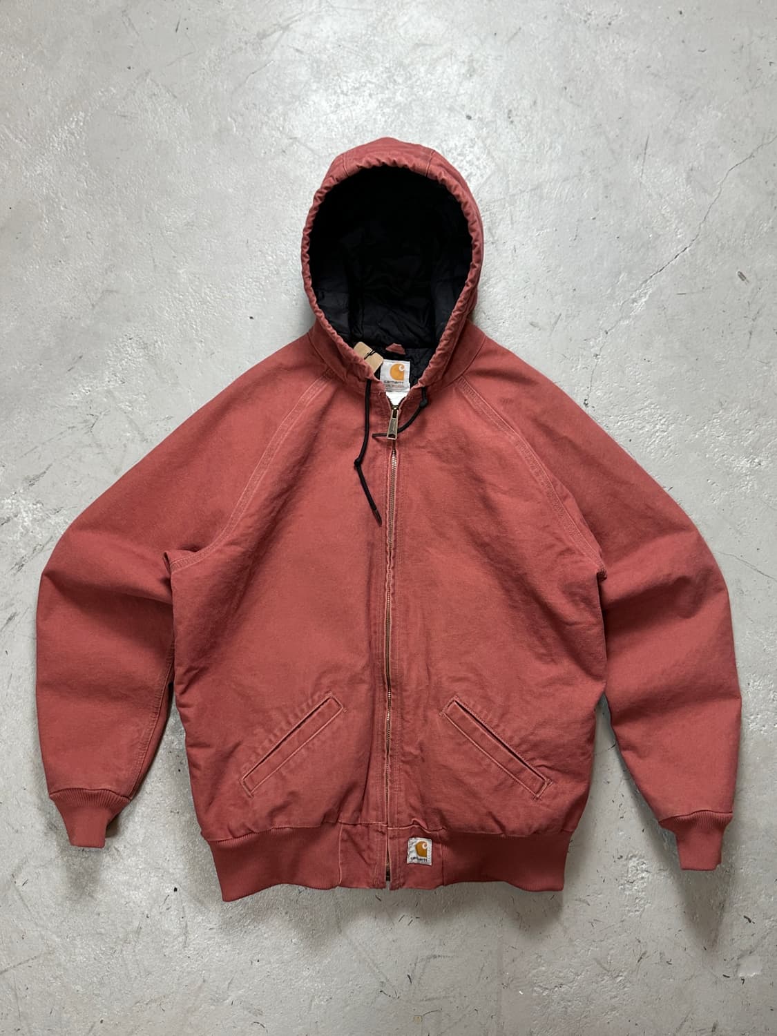 OG 칼하트 J104 액티브 자켓 칼하트 VRS 후드 살몬 상품이미지1