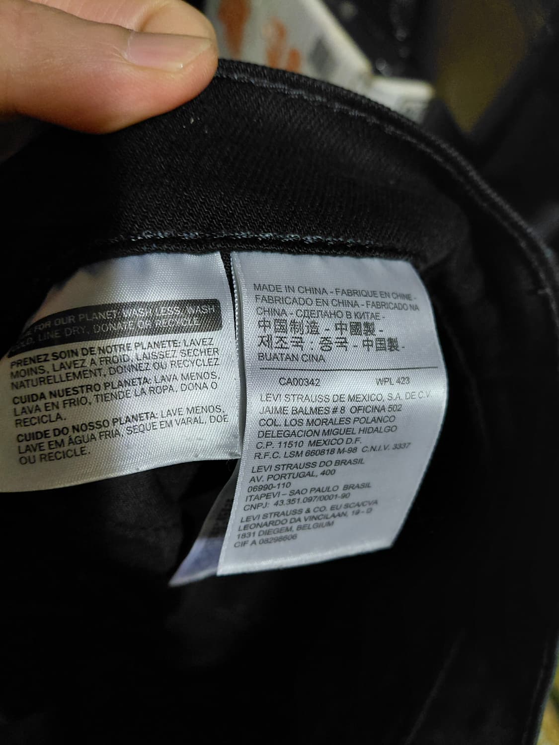 [리바이스511]슬림핏 블랙 데님 청바지 30사이즈 상품이미지4