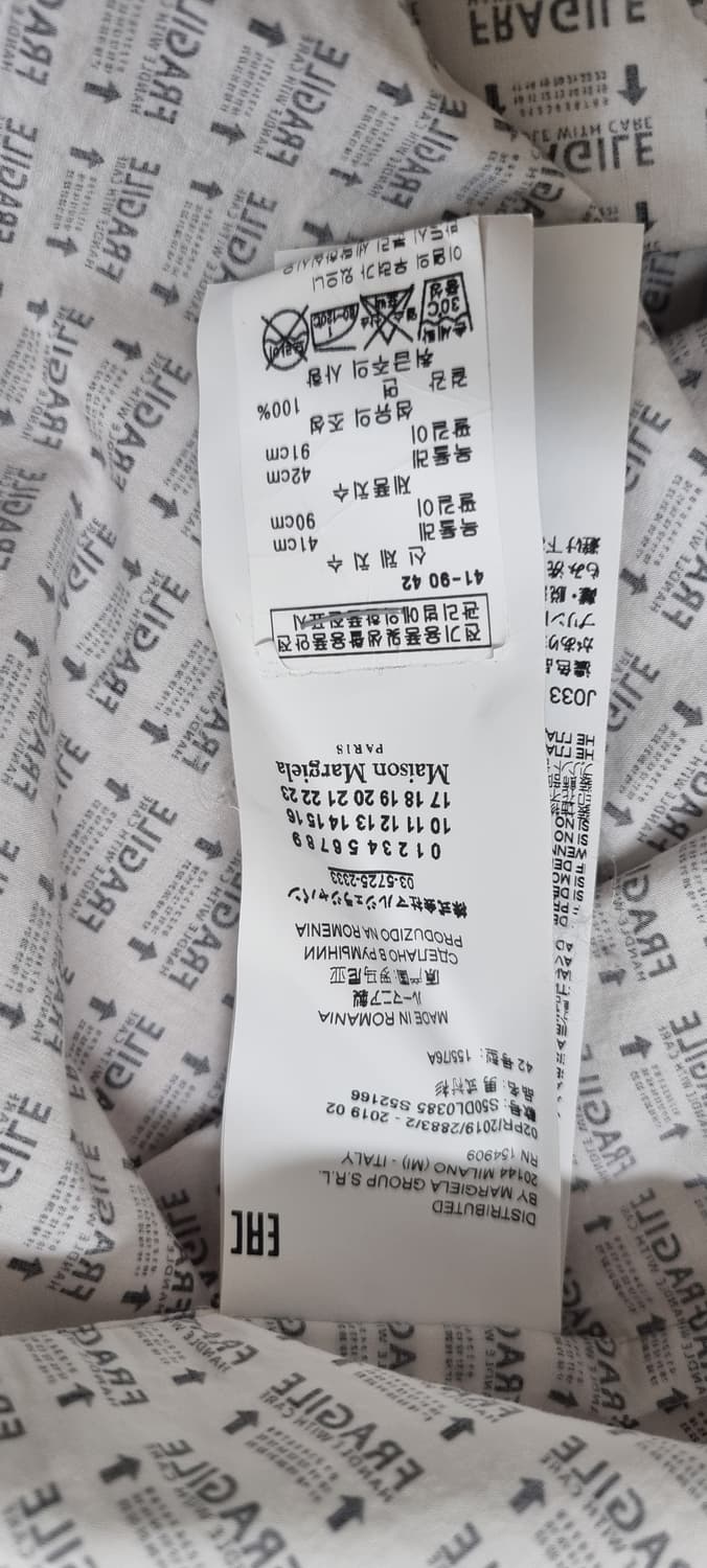 메종마르지엘라 오픈 카라 반팔 셔츠 40 _ 여성,남성 L 사진확인 상품이미지10