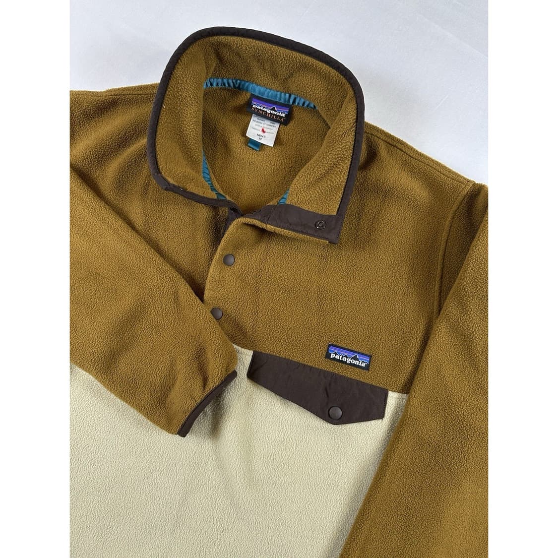 15FW 파타고니아 신칠라 스냅-T 플리스 브라운/베이지 투톤 상품이미지2
