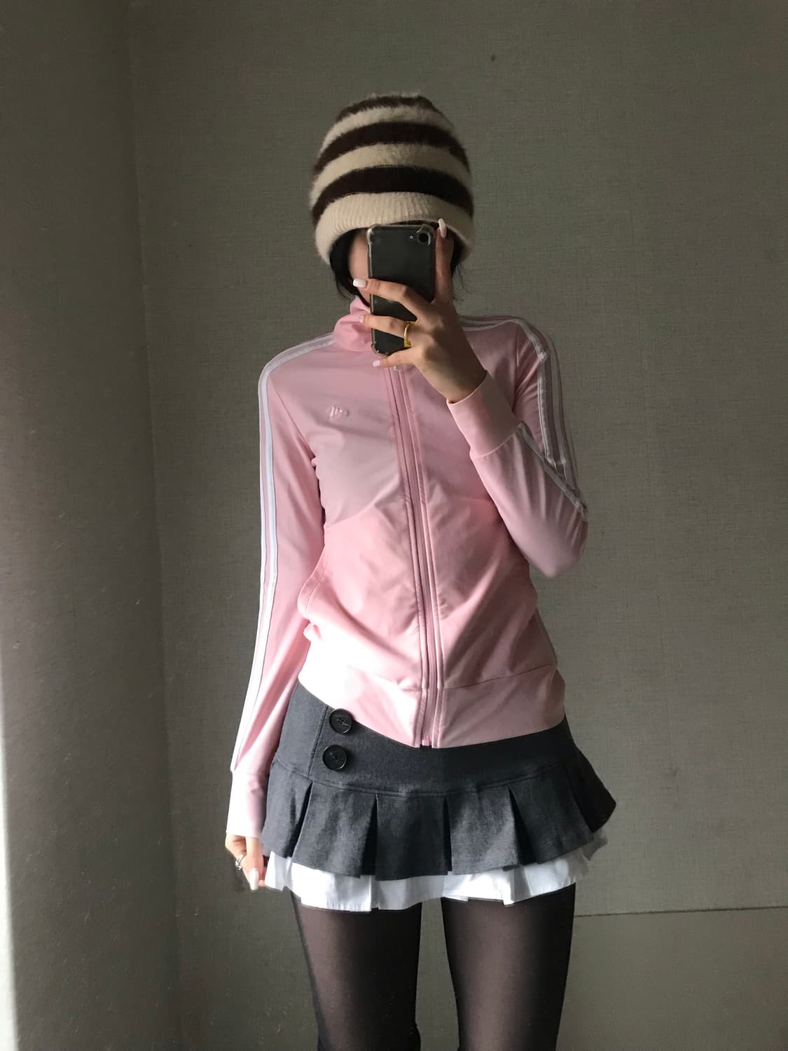 아디다스 연핑크 딱붙핏 져지 상품이미지1