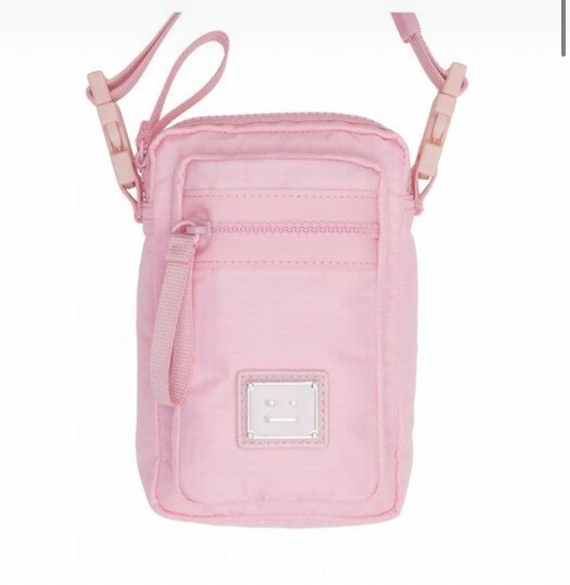 아크네 스튜디오 페이스 로고 핑크 스몰 숄더백 상품이미지1