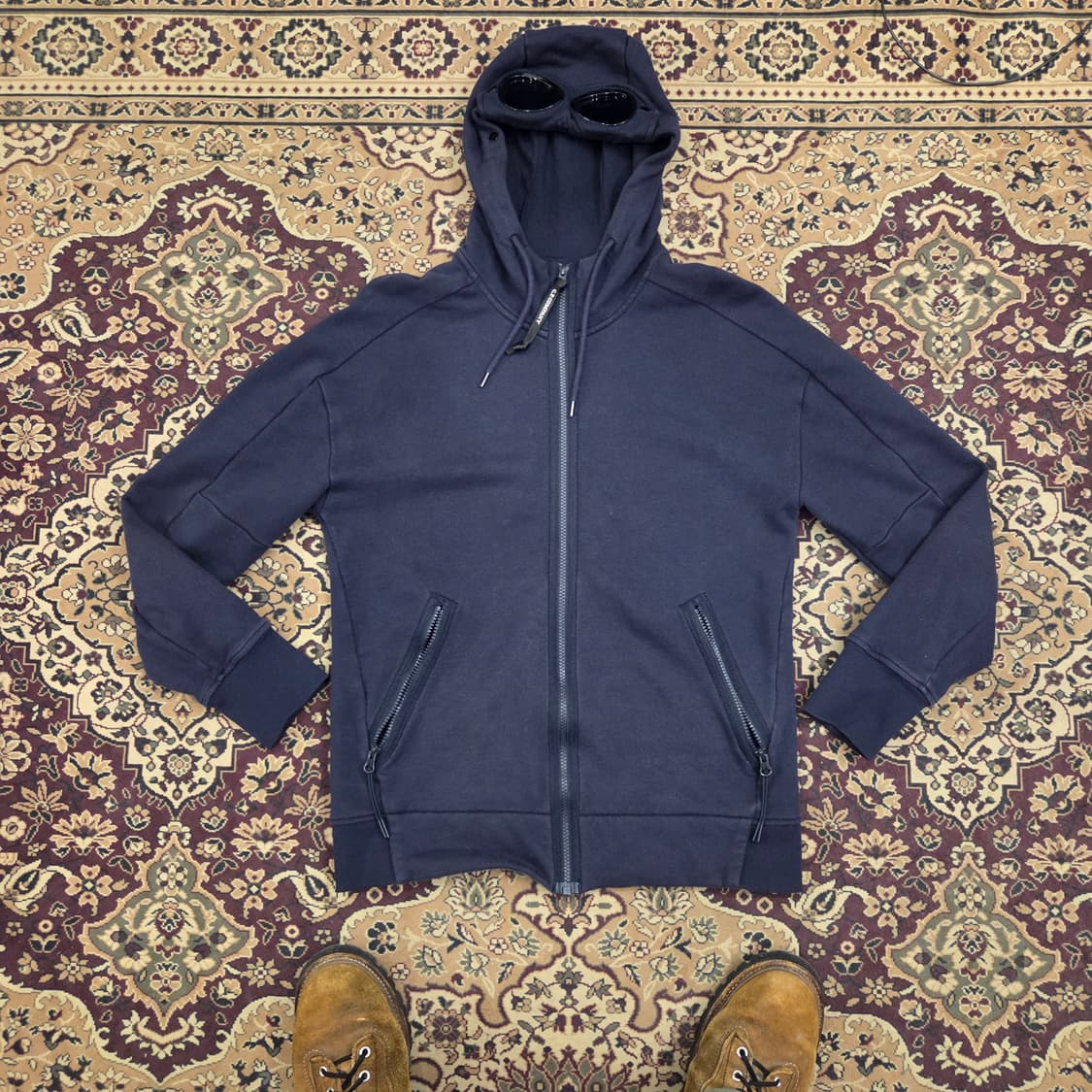 cp컴퍼니 씨피컴퍼니 고글 후드집업 네이비 m 상품이미지3