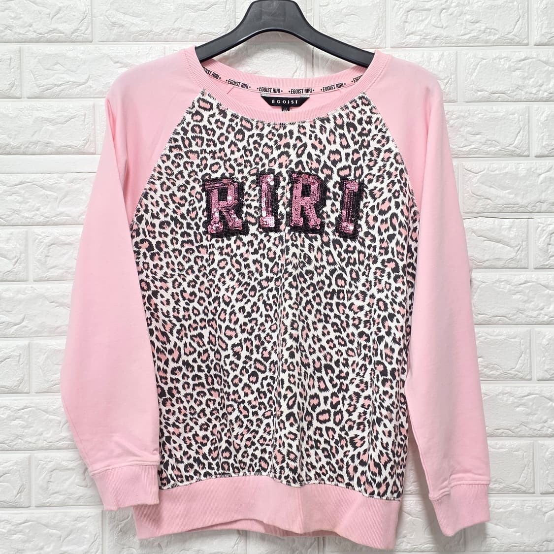 택포) EGOIST RIRI 레오파드 맨투맨 66(L) 상품이미지1