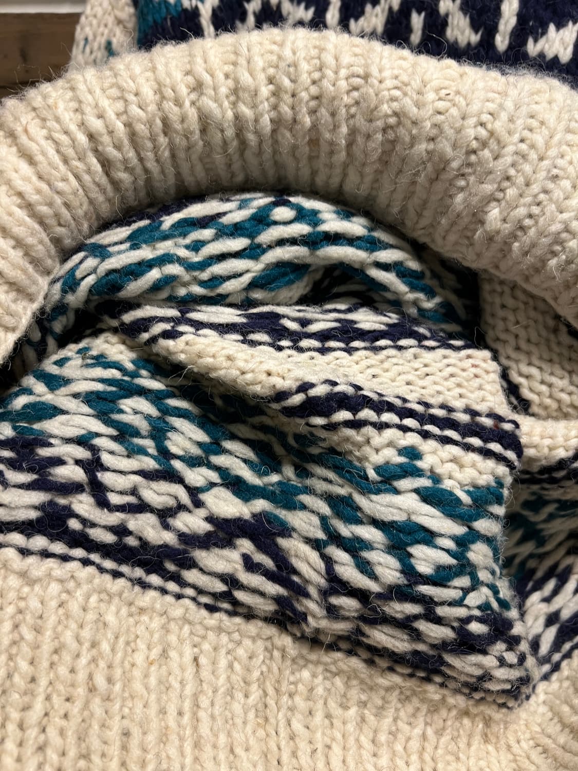 [XL]90's 빈티지 핸드메이드 에콰도르 스웨터 니트 상품이미지4