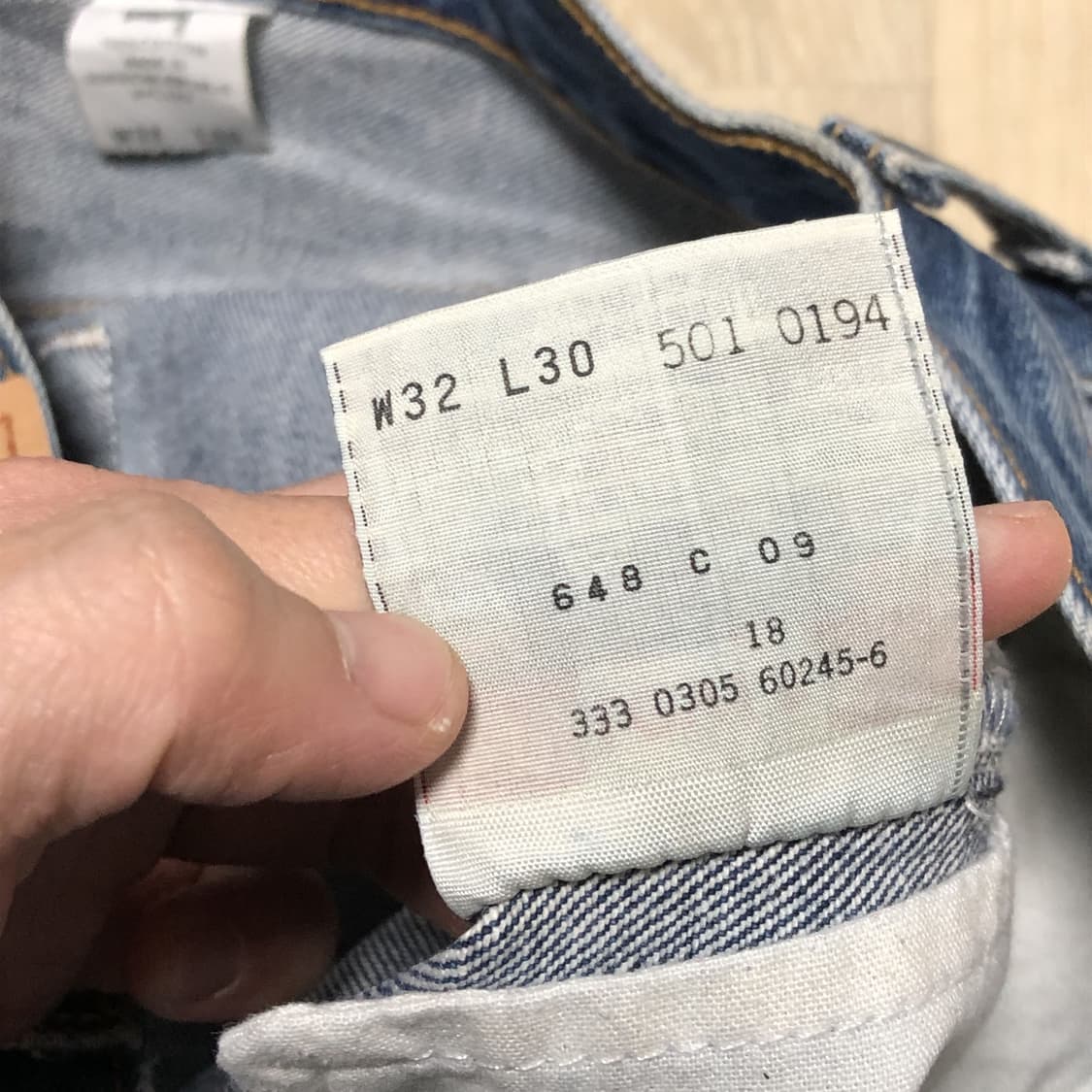 (32) 00's 리바이스 Levi's 501 스트레이트핏 연청 데님 상품이미지6
