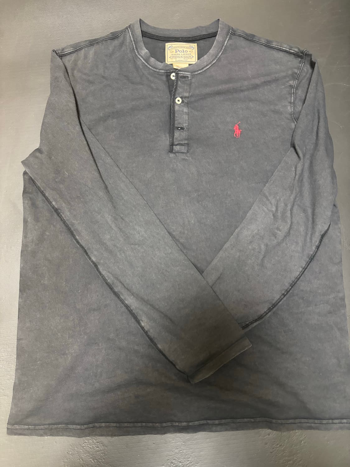 폴로 빈티지 헨리넥 티셔츠 상품이미지1