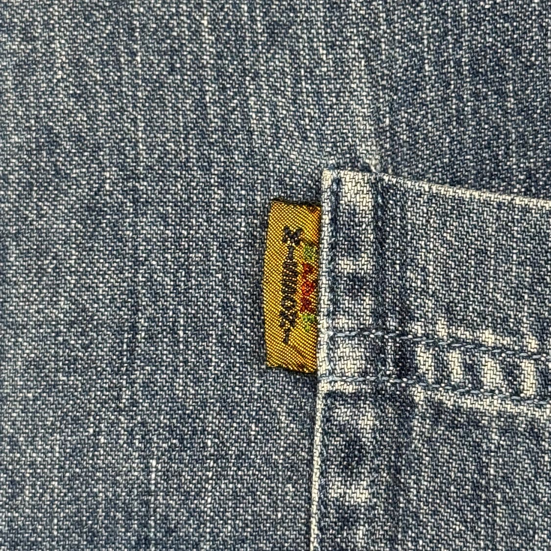 M) MISSONI 미쏘니 스포츠 자수로고 청 데님 셔츠 상품이미지5