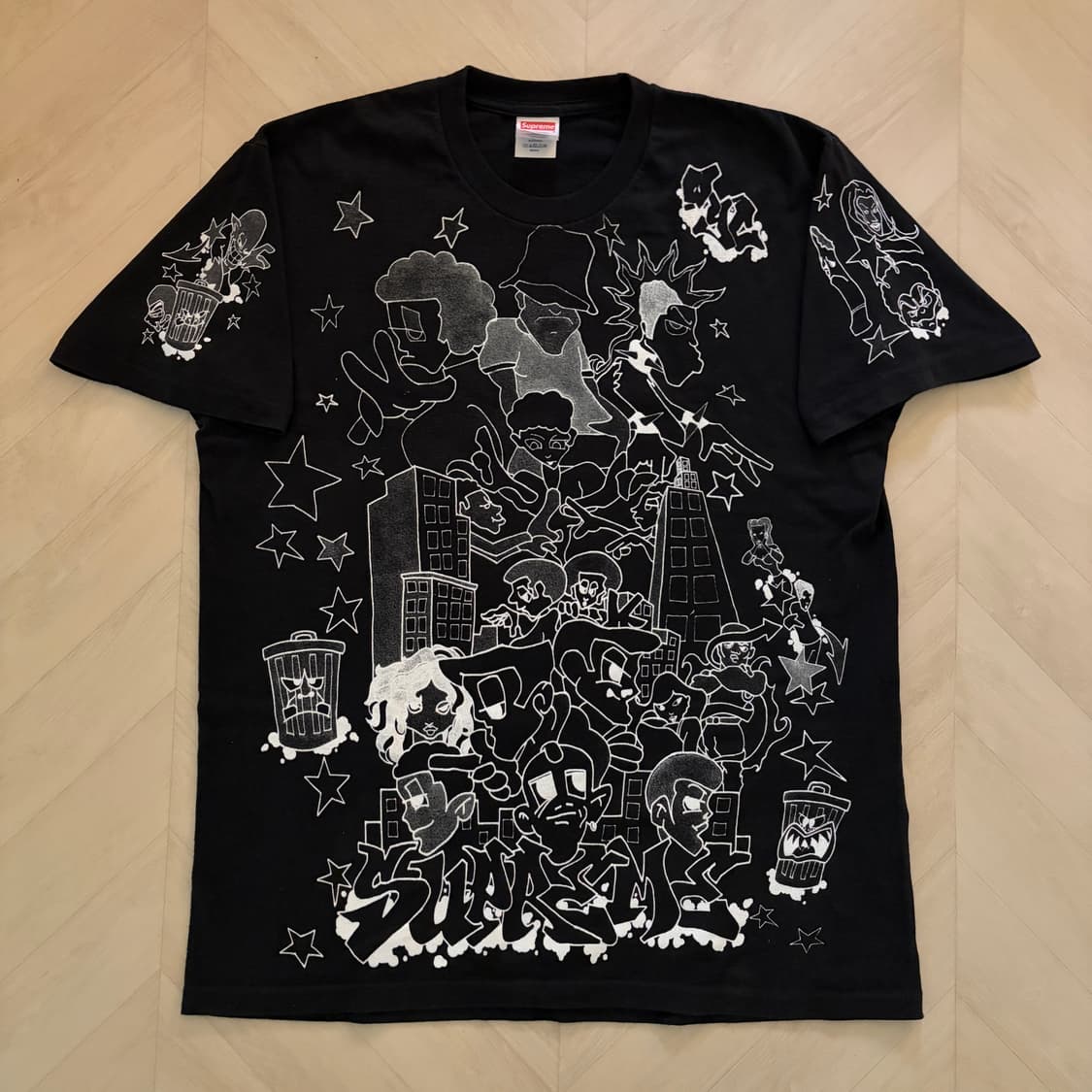 Supreme down town t shirt black 상품이미지3