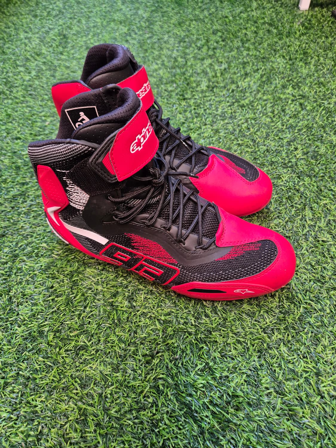 알파인스타 MM93 AUSTIN KNITED 라이딩슈즈 레드 270mm 상품이미지2