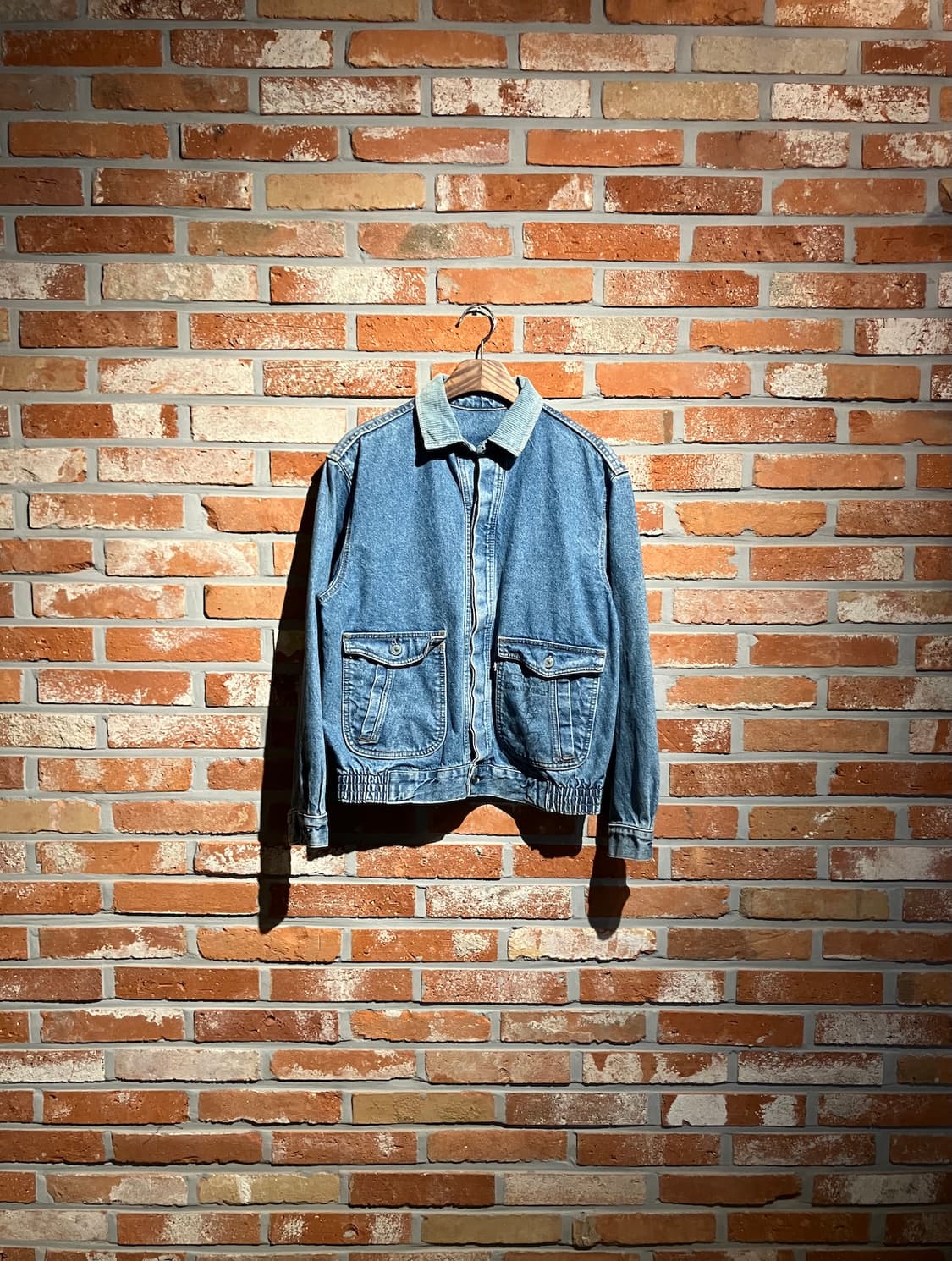 80s 90s USA 빈티지 리바이스 A2 봄버 데님 자켓 상품이미지1