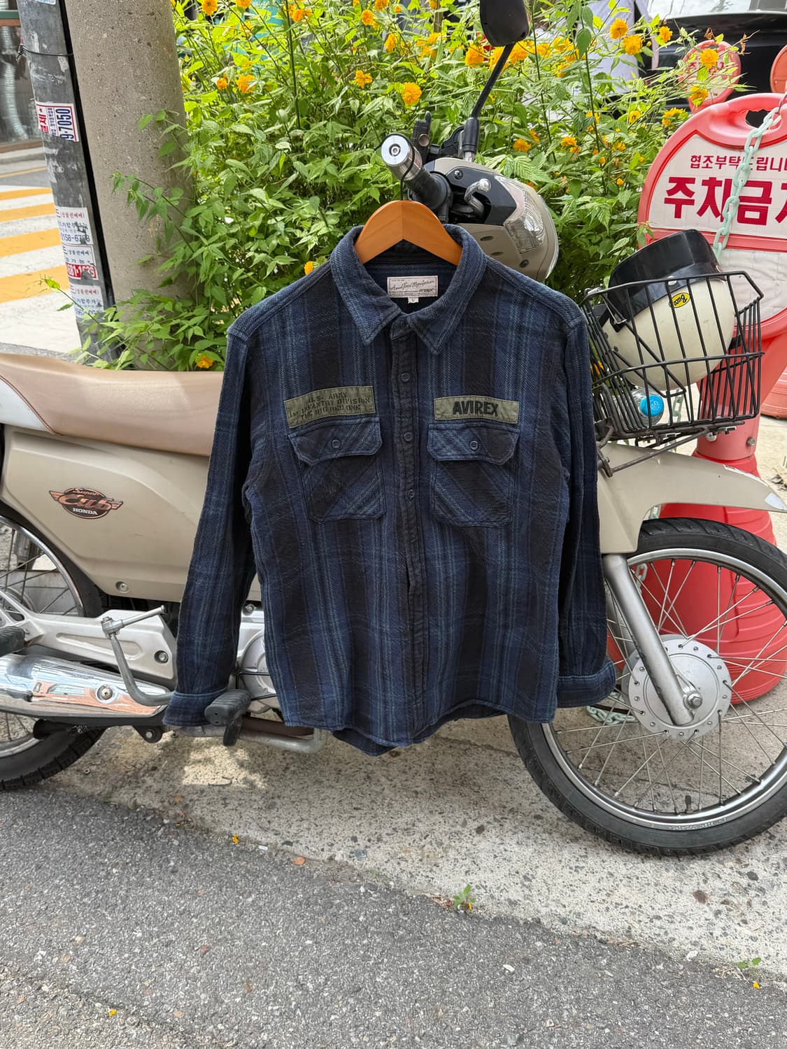 AVIREX Fort Riley Army Shirt Jacket Navy 상품이미지2