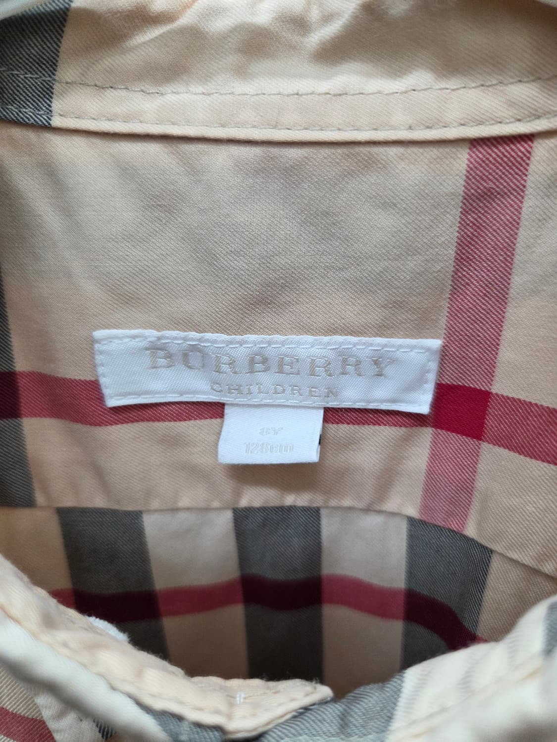 버버리 키즈 노바체크 셔츠 8Y 상품이미지3