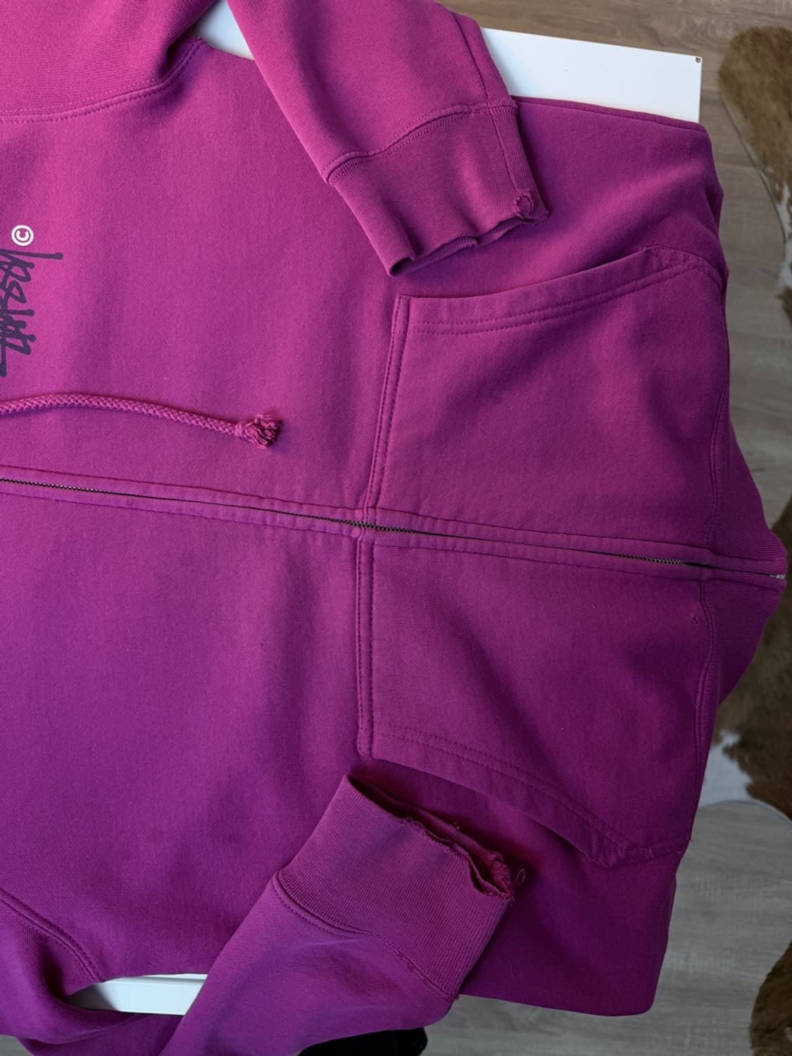 00s 스투시 스탁 로고 후드 집업 상품이미지6