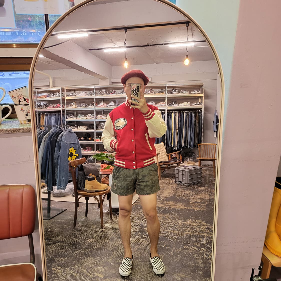 빈티지 바시티 자켓 (M) 상품이미지2