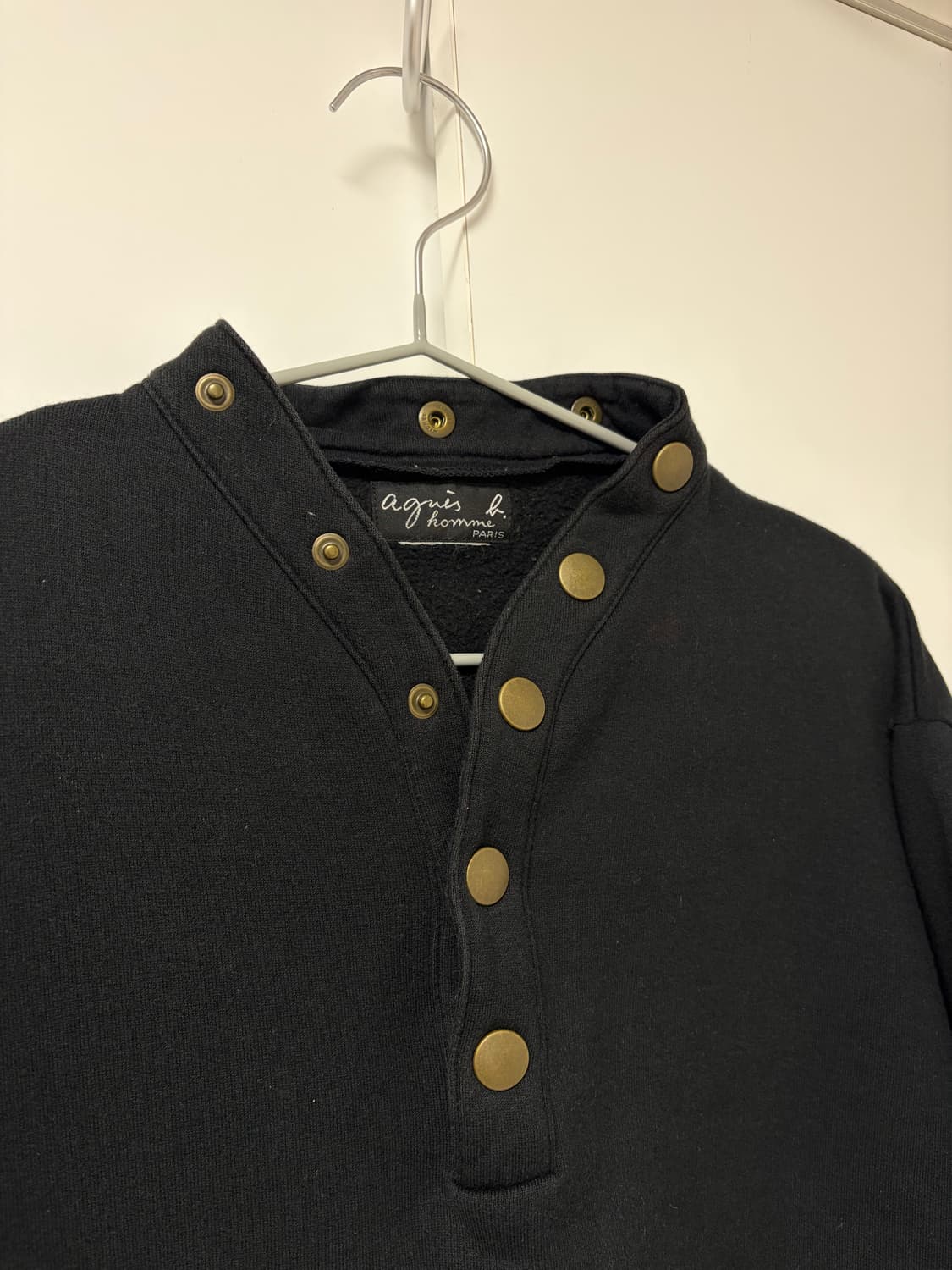 Agnes B Homme Snap Button Sweatshirt 상품이미지3