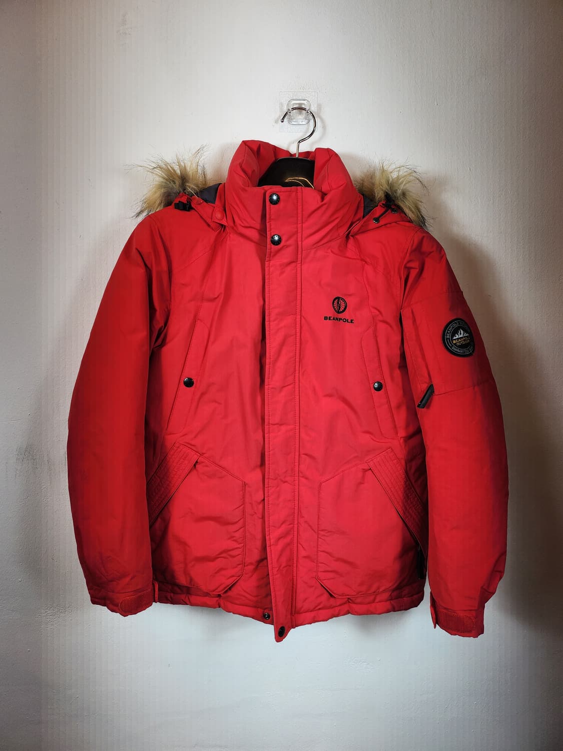 빈폴 아웃도어 빨간색 패딩 90-95 S 상품이미지1