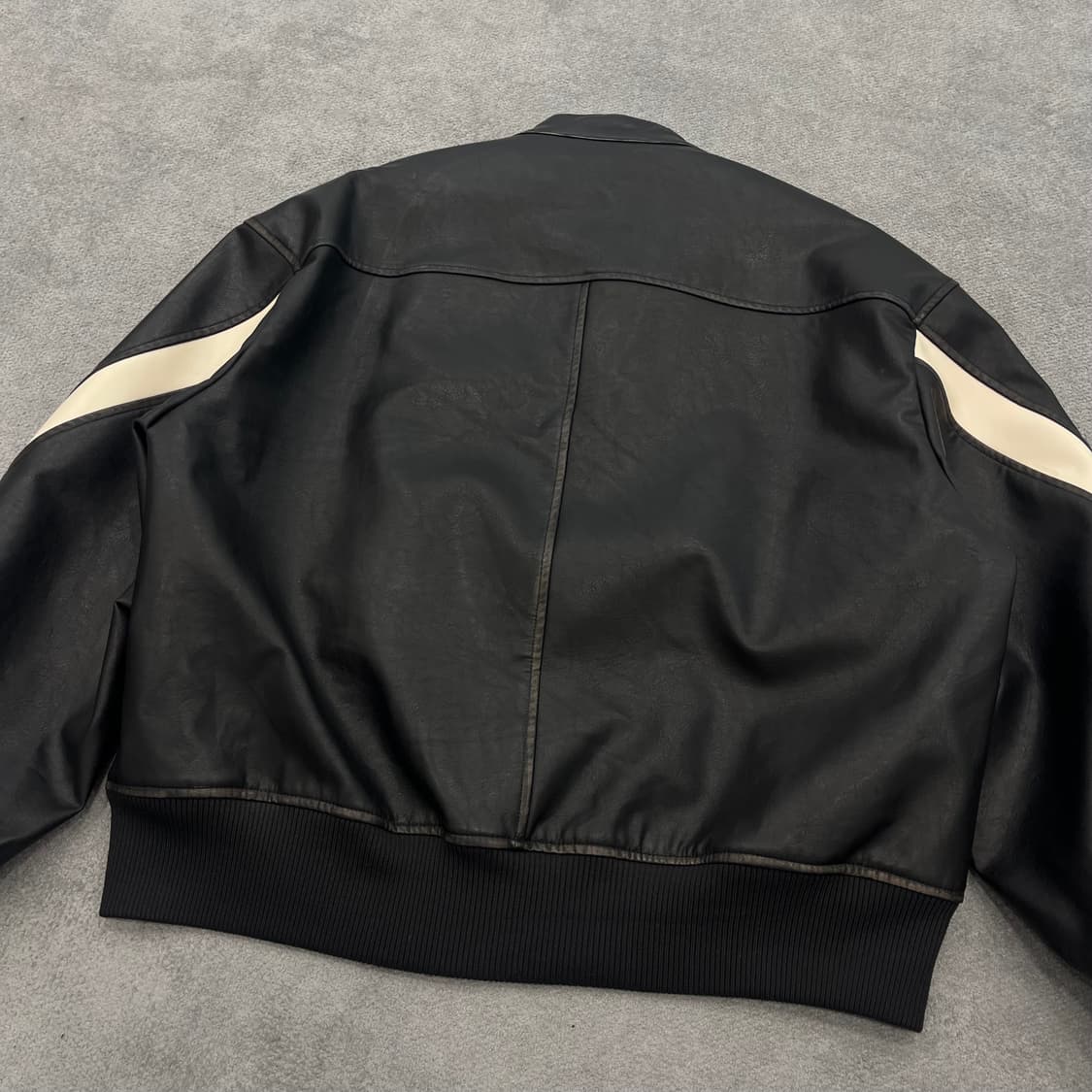 L 라퍼지 레더 바이커자켓 상품이미지4