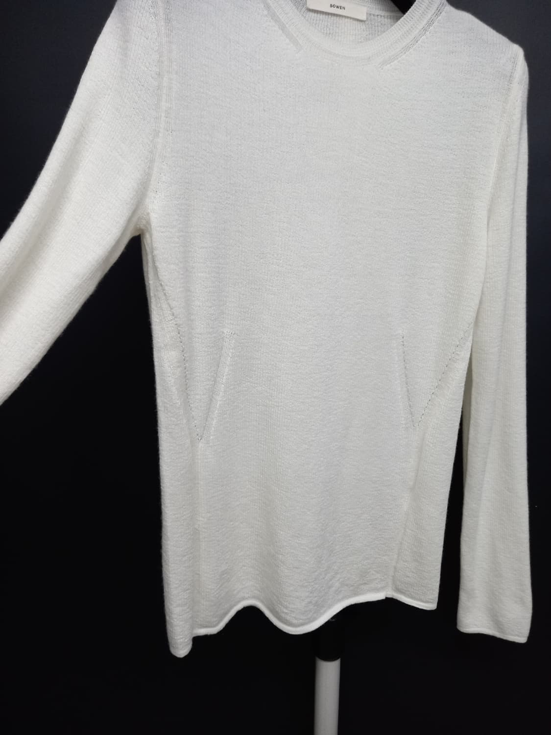 새 BOWEN 보웬 메리노울 홀가먼트 니트블라우스 44-66 상품이미지4