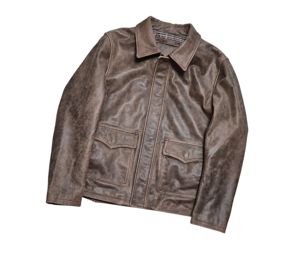 Genuine Leather 천연 소가죽 자켓 상품이미지1