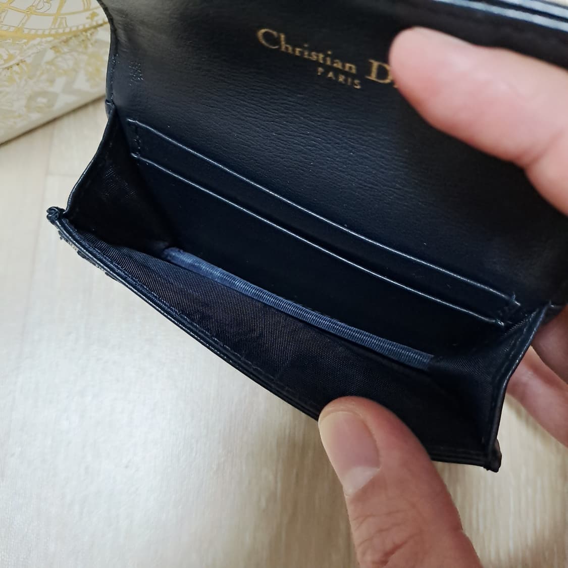 [100%/정품] 디올 새들 오블리크 자카드 카드지갑, 디올지갑 상품이미지6
