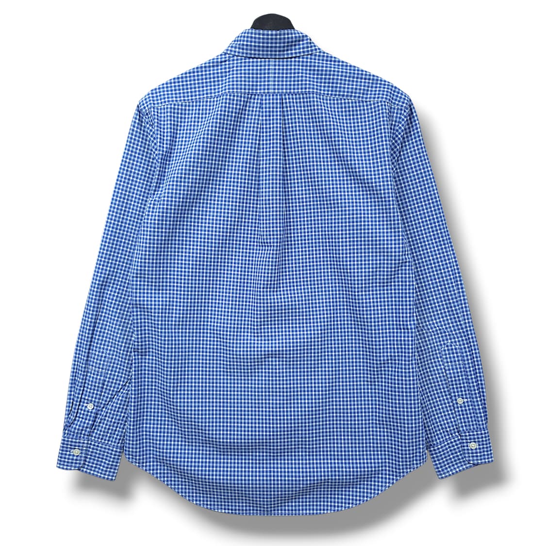 [M] 폴로 블루 깅엄체크 슬림핏 코튼 긴팔셔츠 상품이미지2