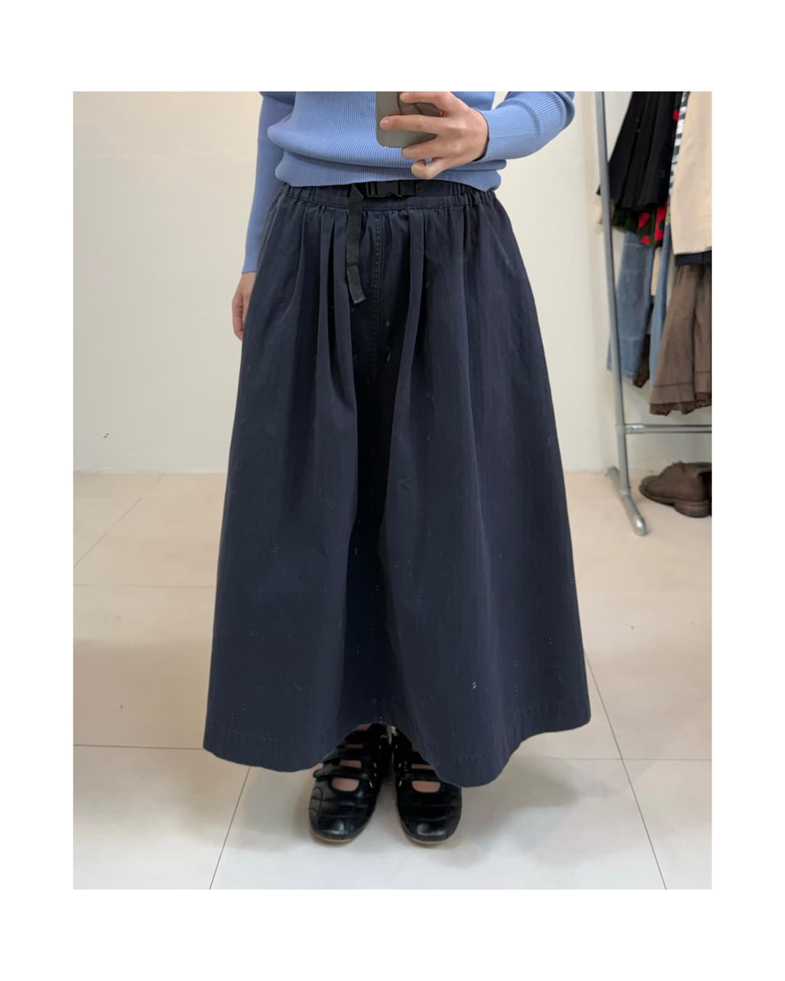 빈티지 벨티드 스커트 상품이미지5