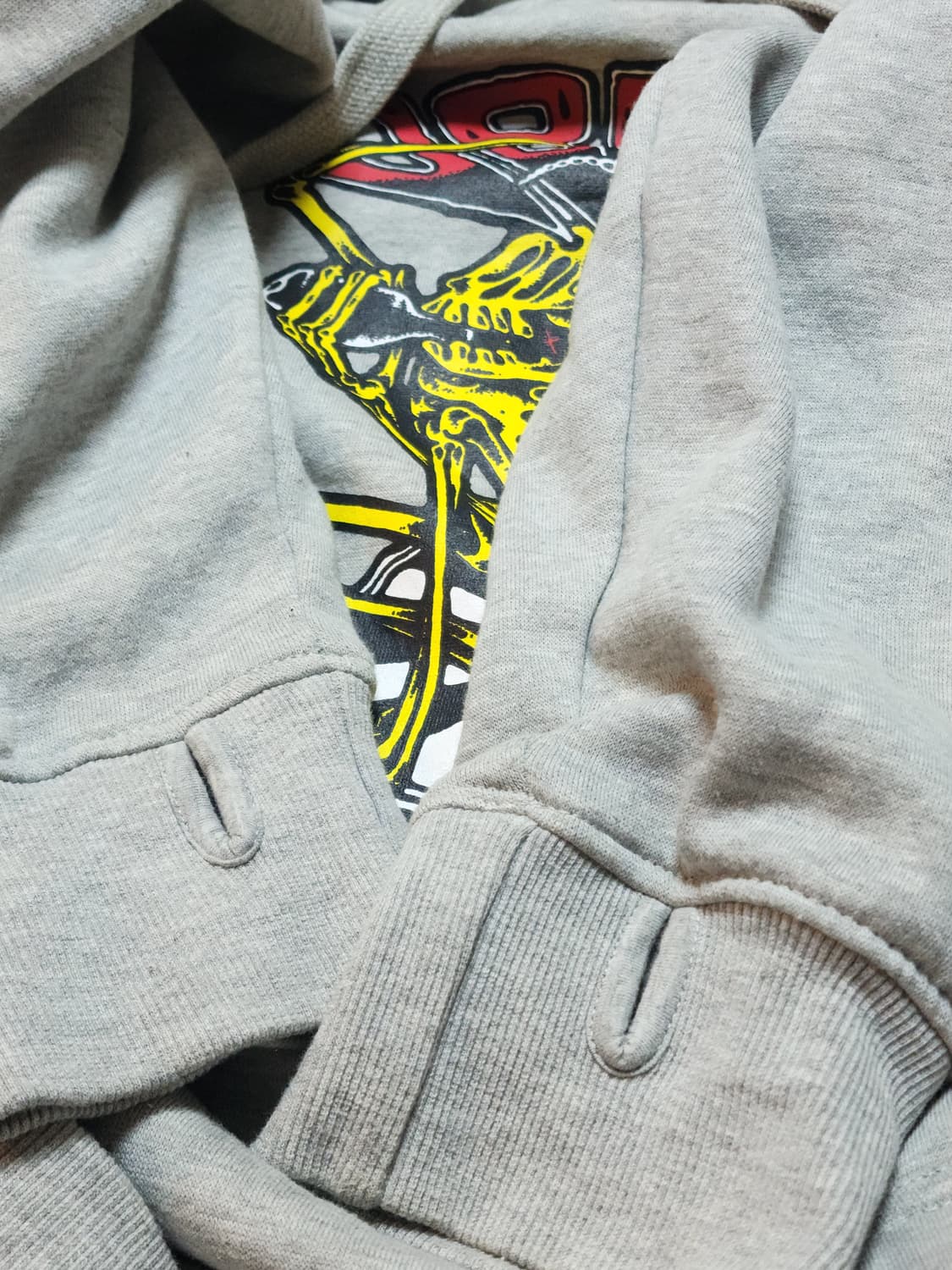 BANG IT! 로고 프린트 후드티 XL 그레이 상품이미지3