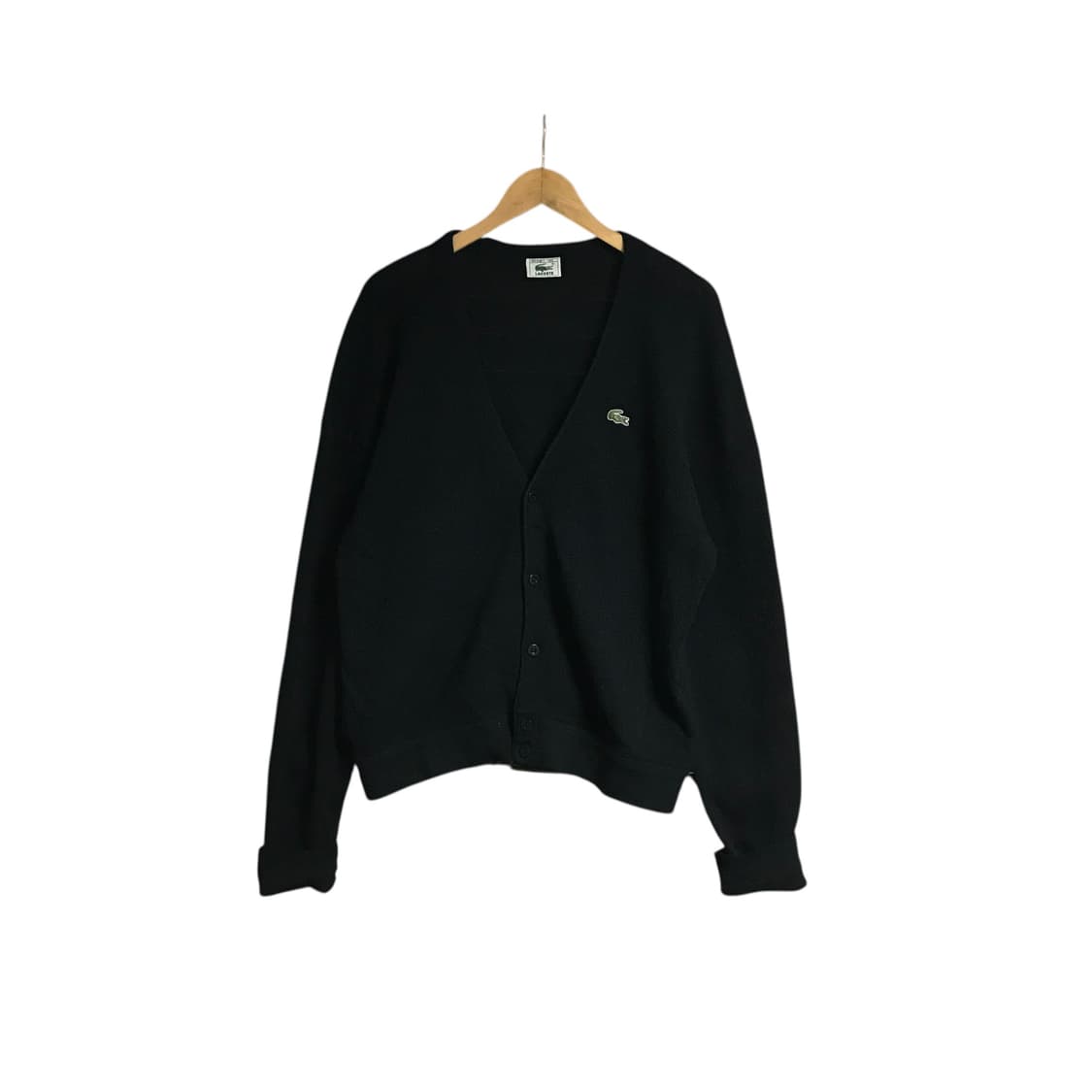 라코스테 검정 브이넥 가디건 상품이미지2