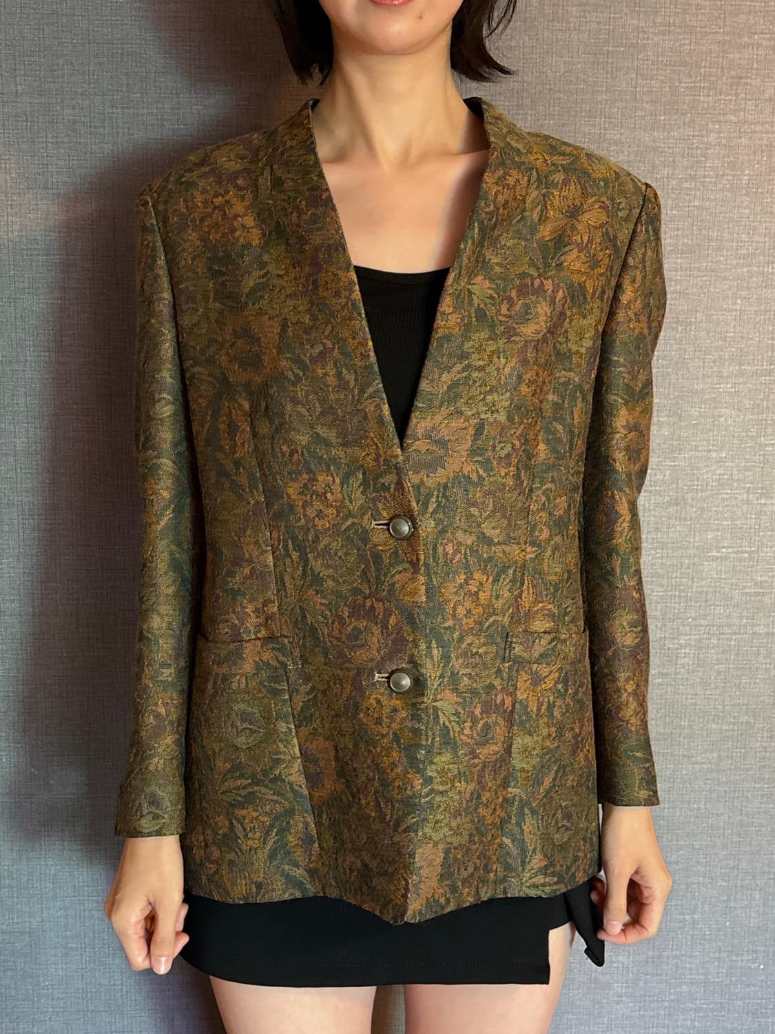 VINVERT 빈티지 꽃무늬 여성 자켓 Japan 상품이미지2