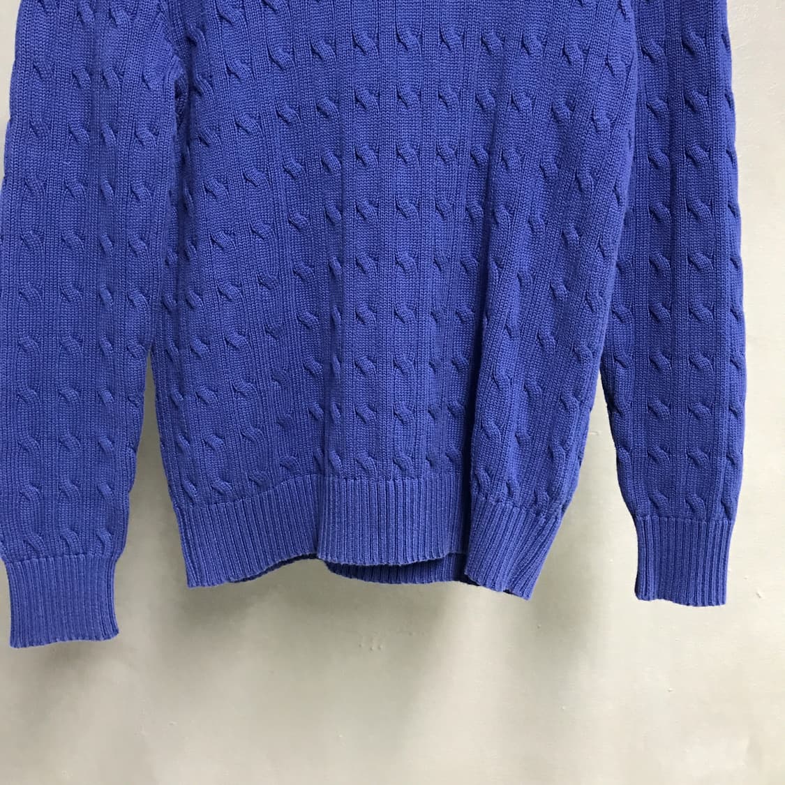 폴로 랄프로렌 케이블 니트 블루 L14-16(W) 상품이미지3