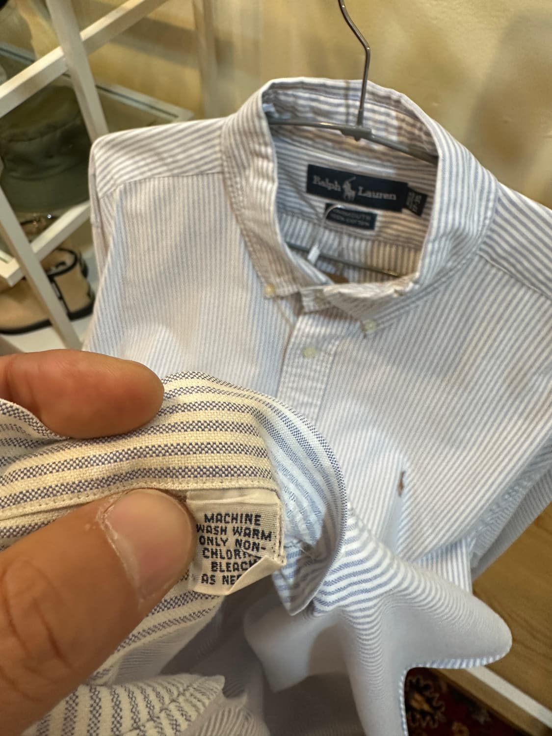 빅사이즈 올드 폴로 랄프로렌 클래식핏 옥스포드 셔츠 (90년대 생산) 상품이미지7