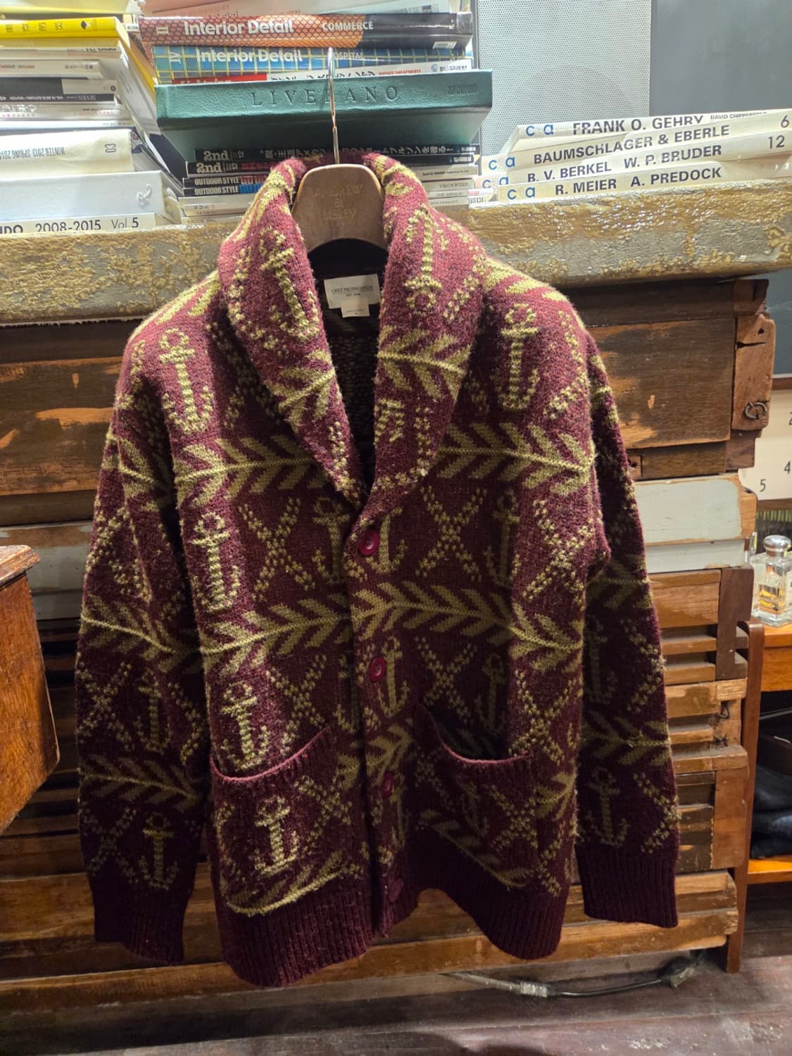 오베이 숄칼라 카디건 상품이미지3