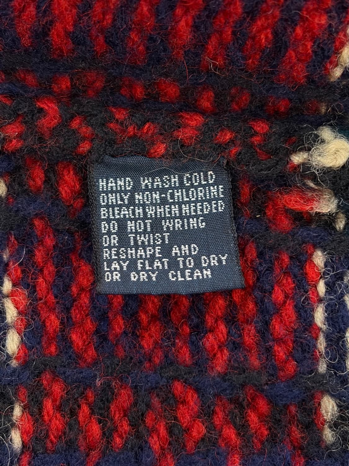 (XL) 폴로 핸드니트 메리노울 체크 니트 8.9 상품이미지5