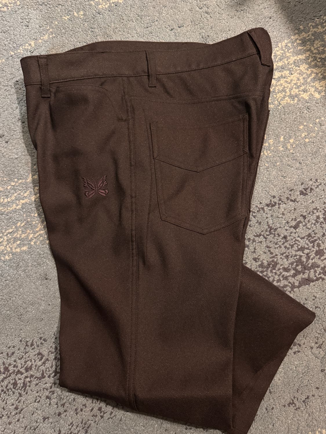 [M]니들스 플레어핏 팬츠 블랙 새상품급 상품이미지4