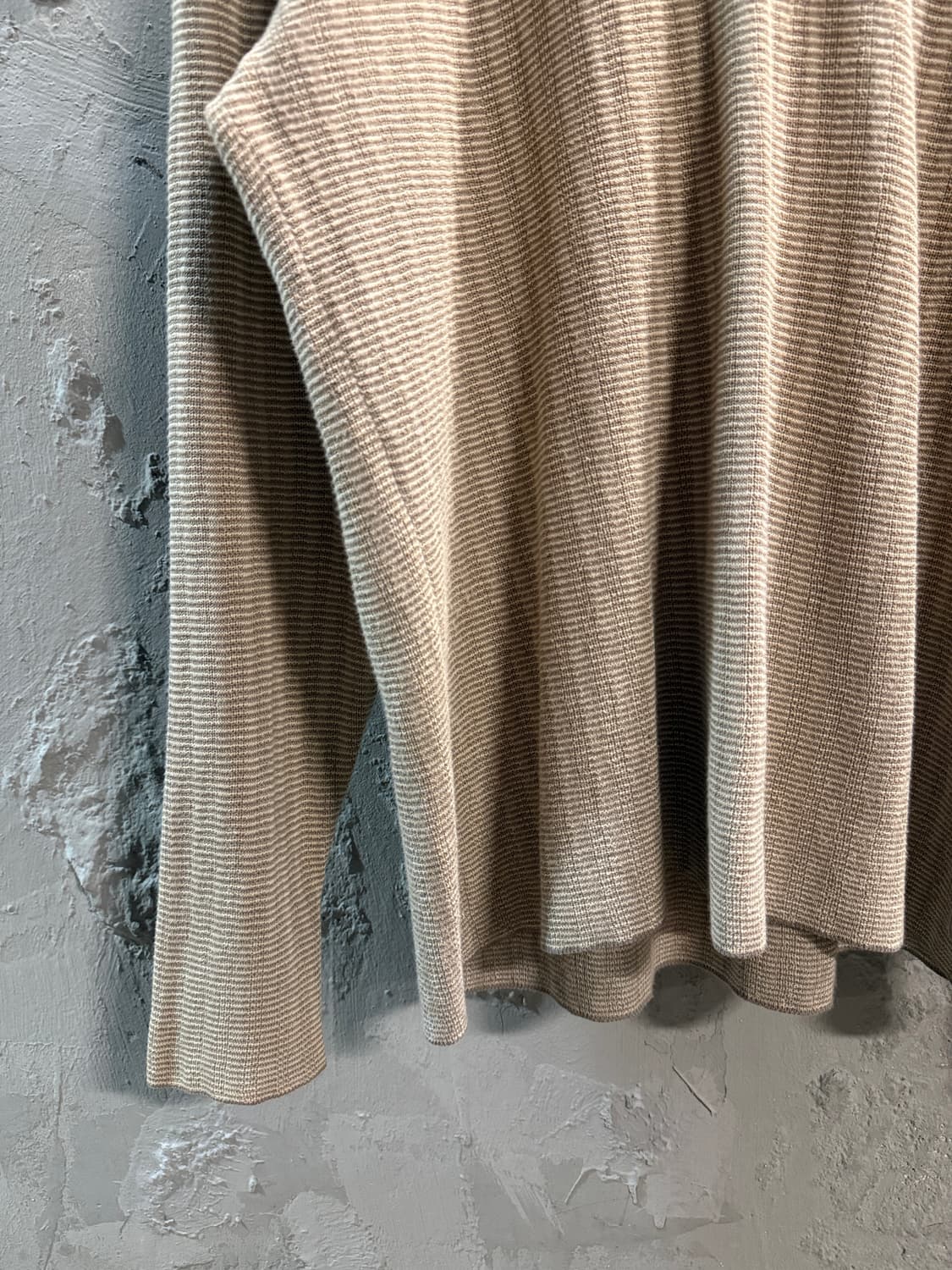 아르마니 익스체인지 린넨 코튼 니트 베이지 M 상품이미지2