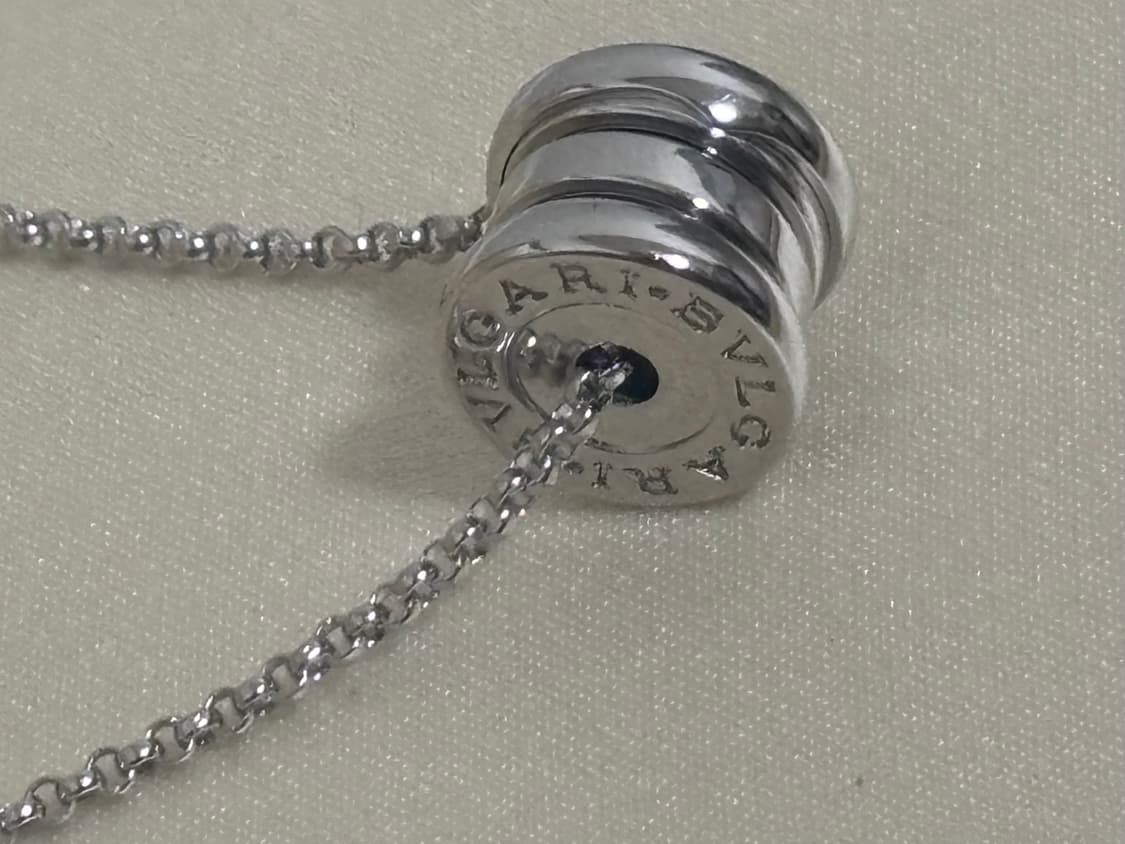 불가리 비제로원 미니 목걸이 화이트골드 상품이미지5