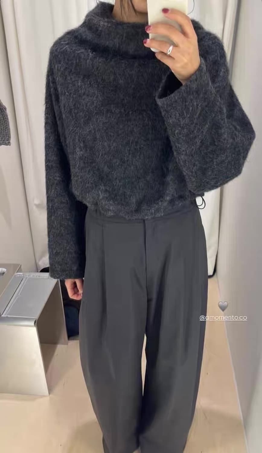 아모멘토 와이드 턱 볼륨 팬츠 상품이미지3