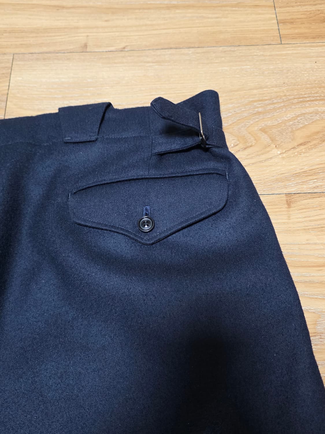 5size택포35만)24fw울테리어 슈퍼파인 멜튼 턱 트라우저 상품이미지8