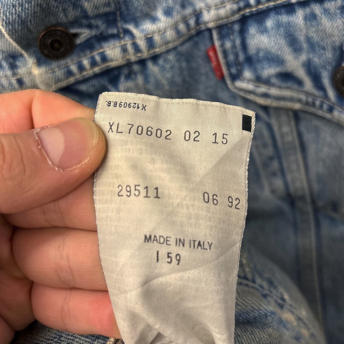 90s 리바이스 타입3 빈티지워싱 블랭킷 라이닝 데님 트러커자켓 N615 상품이미지8