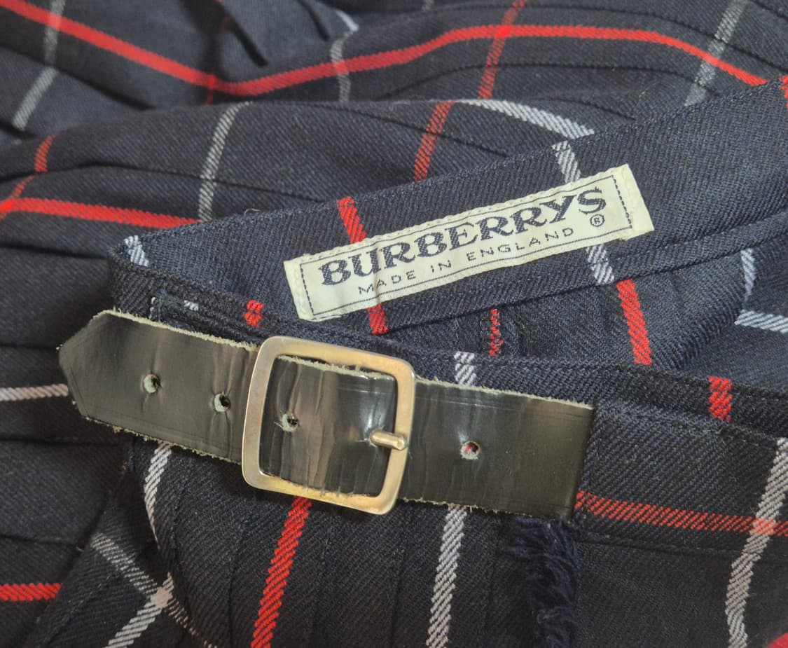 버버리 노바 체크 플리츠 랩 스커트 상품이미지5