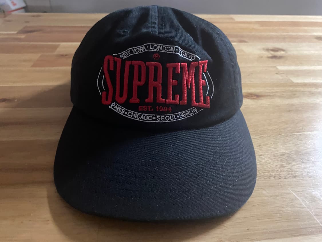 슈프림 Warm Up 6-Panel 블랙 23FW 상품이미지2