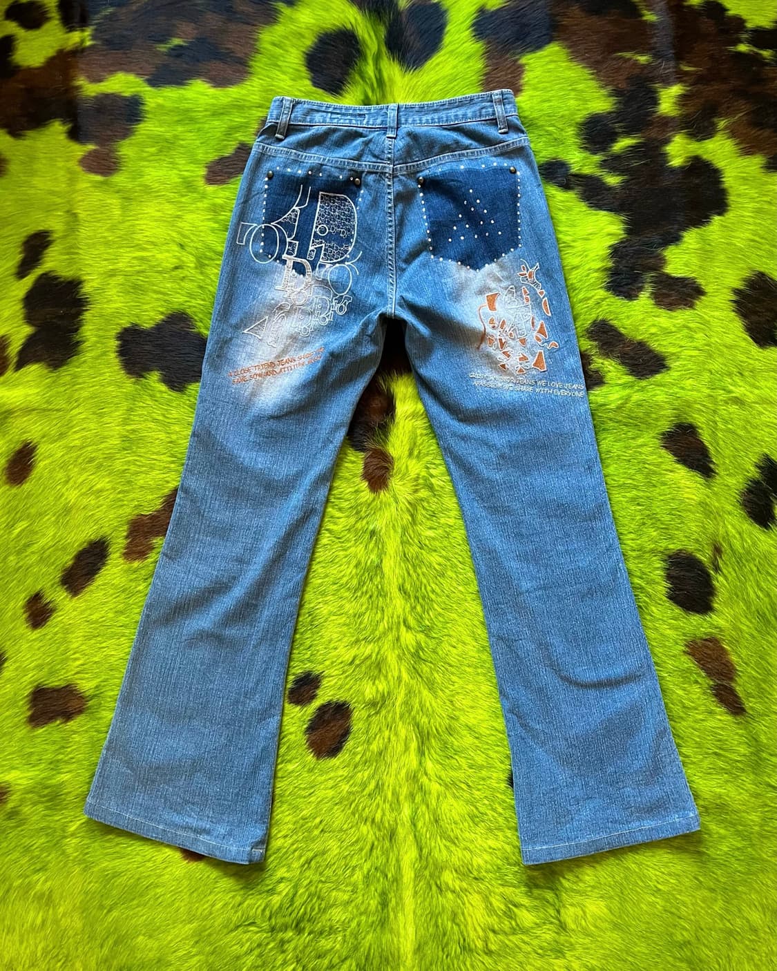 90-00s RENAULT JEANS Japan Flare Jeans 상품이미지9