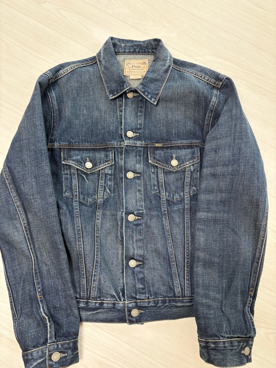 폴로랄프로렌 페이티드 데님 트러커 자켓 상품이미지1