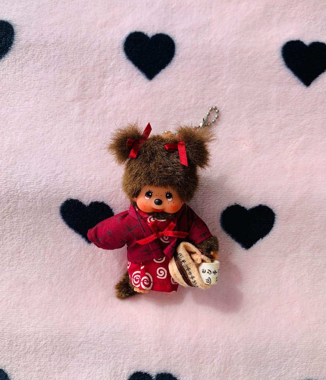 ️♨️2001 고전 온천 여아 몬치치 키체인 상품이미지1