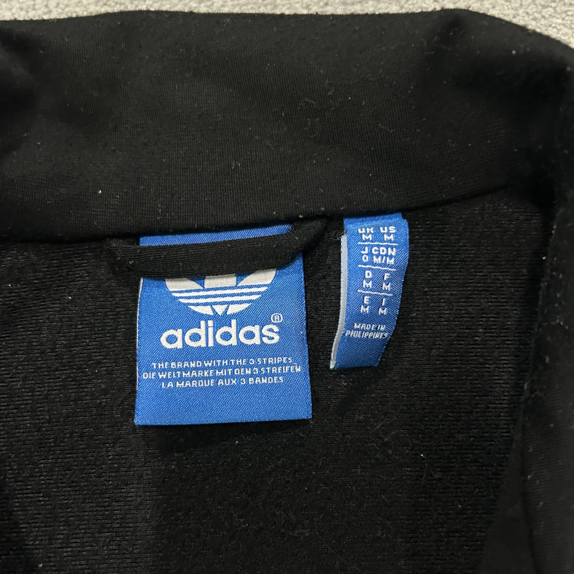 아디다스 블랙 삼선 트랙탑 m 상품이미지2