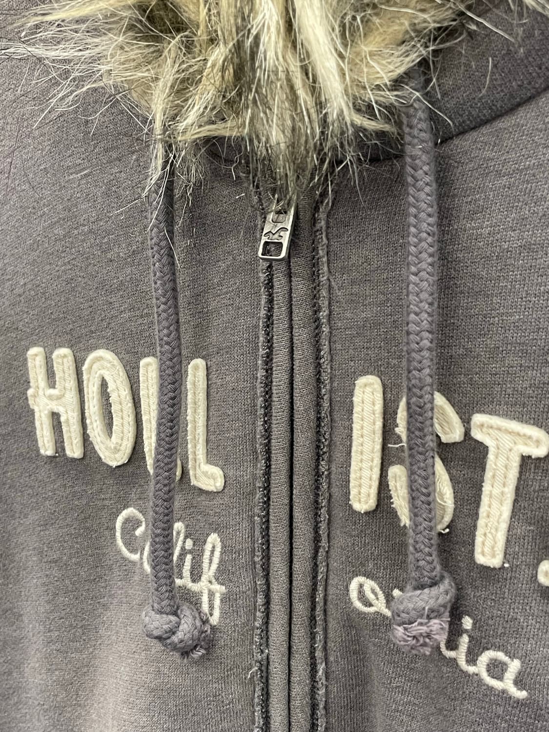 HS Y2K 홀리스터 털 후드 집업 상품이미지6