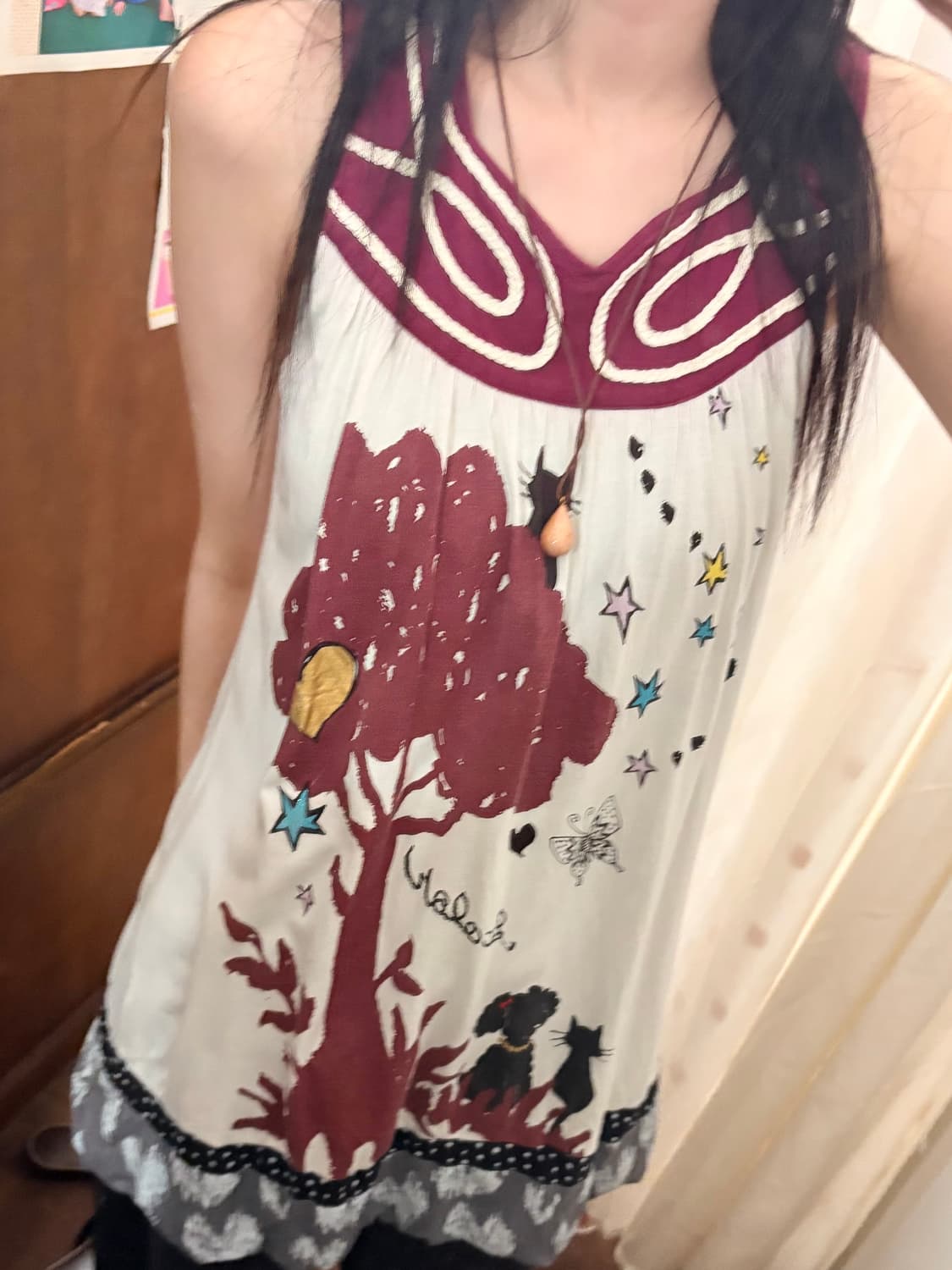 jpn vintage grapic mini dress 상품이미지5