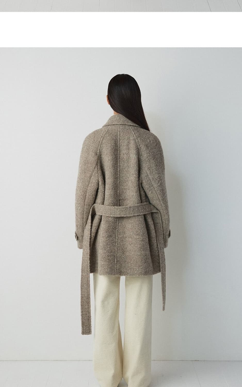 스프링크로커스 부클 하프 코트 (더스티 베이지) 상품이미지8