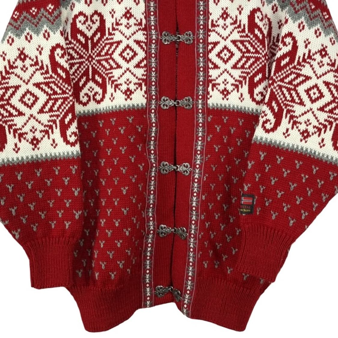 [노르웨이빈티지](새상품)에스닉 패턴 노르딕 버클 가디건 M18974 상품이미지5